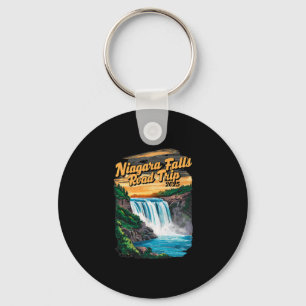 Niagara Falls Road Trip 2025 Summer Vacation Souve Key Ring