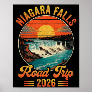 Niagara falls road trip 2026 summer vacation famil poster