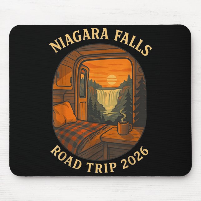 Niagara falls road trip 2026 summer vacation mouse pad (Front)
