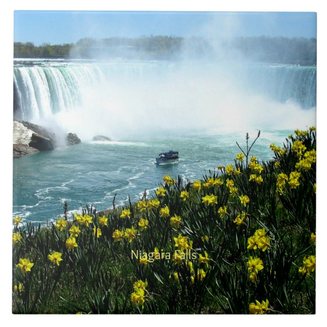 Niagara Falls, Scenic Photograph, Ceramic Tile (Front)