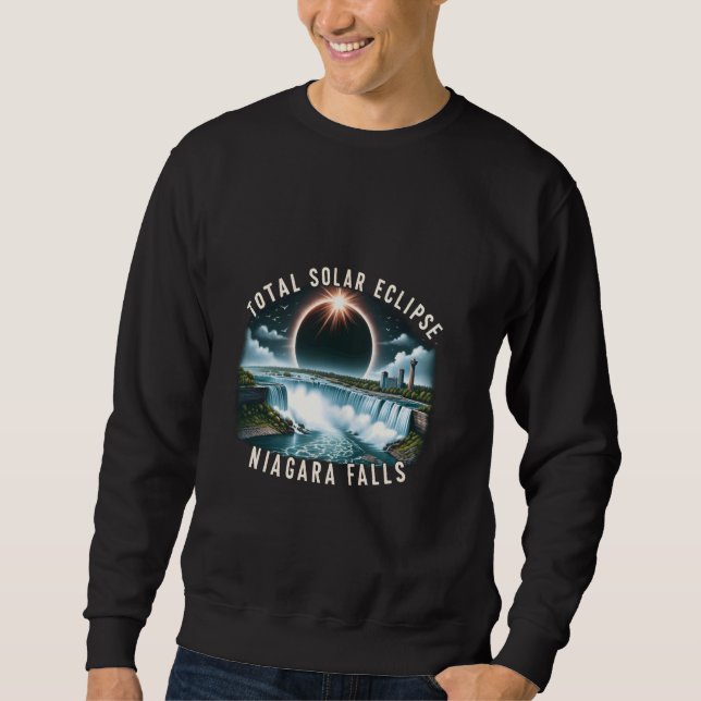 Niagara Falls Solar Eclipse Total Solar Eclipse Ap Sweatshirt (Front)