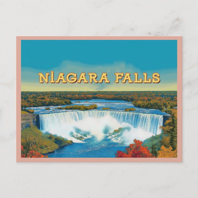 Niagara Falls - Stunning Waterfall Landscape Postcard (Front)