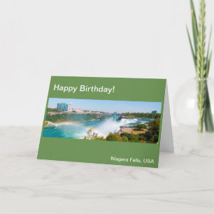 Niagara Falls, USA for Birthday greeting card