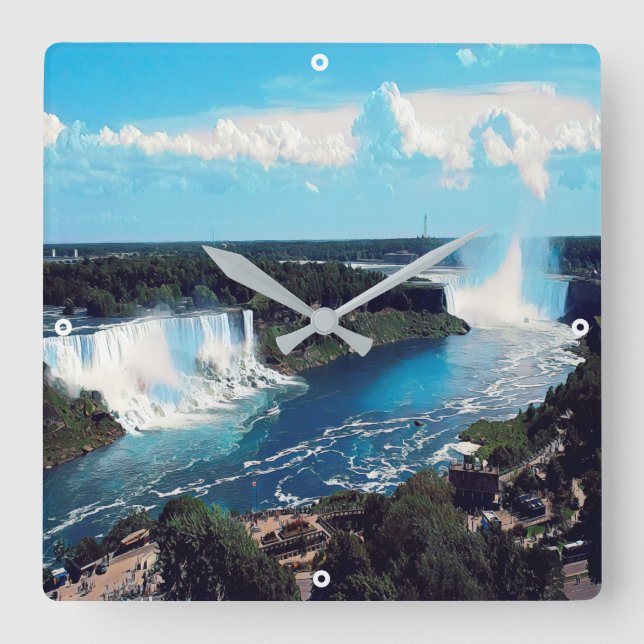 NIAGARA FALLS - view Square Wall Clock (Front)