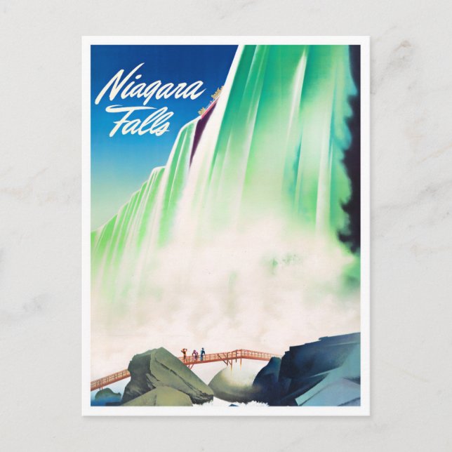 Niagara Falls vintage travel postcard (Front)