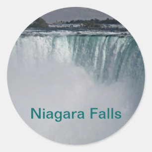 Niagara Falls Waterfall Classic Round Sticker