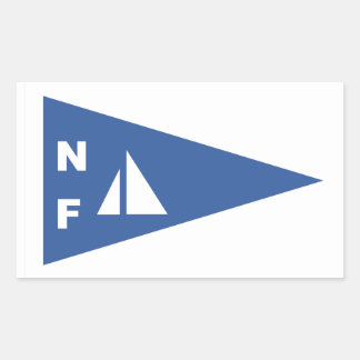 Niagara Falls Yacht Club Burgee Rectangle Sticker