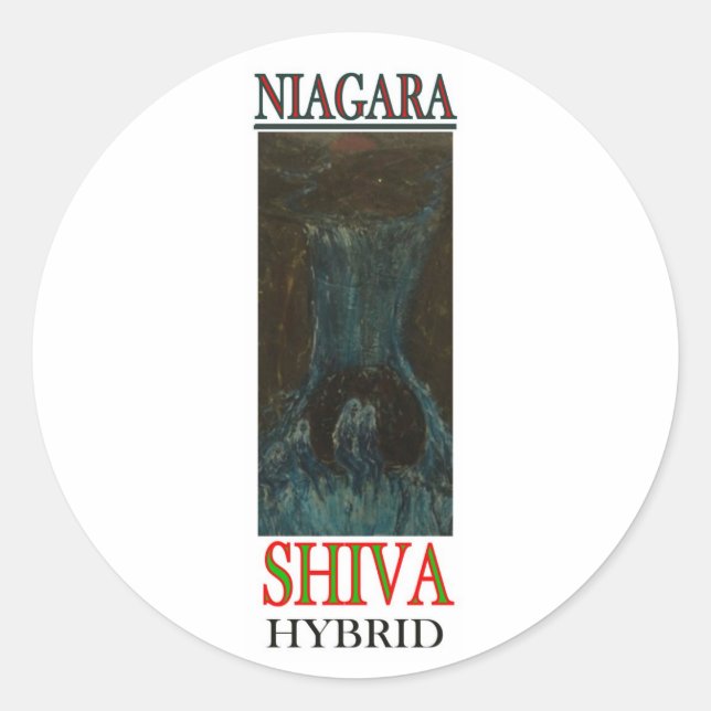 NIAGARA SHIVA HYBRID CLASSIC ROUND STICKER (Front)