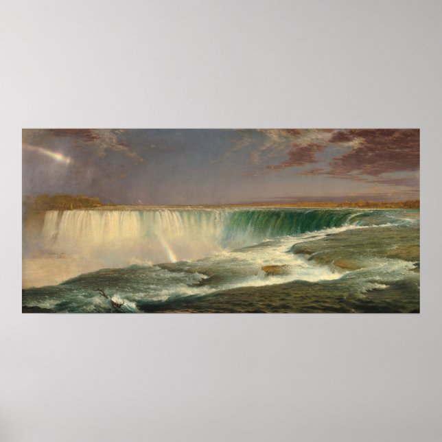 Niagara, Waterfall by Frederic Edwin Church Poster (Front)