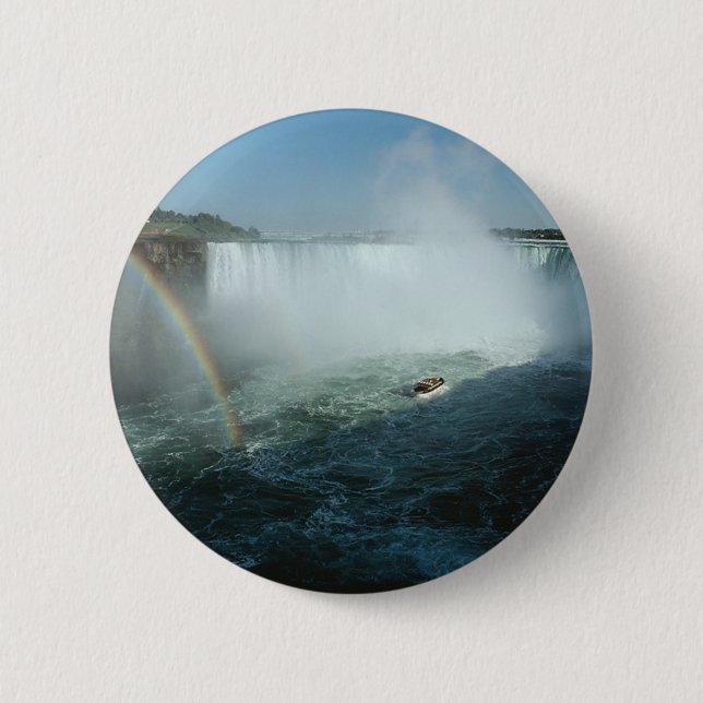 Niagra Falls- 6 Cm Round Badge (Front)