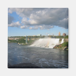 Niagra Falls And View Of American Side From Canada Magnet