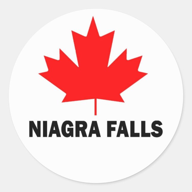 Niagra Falls Classic Round Sticker (Front)
