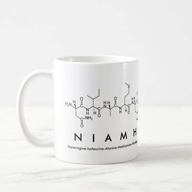 Niamh peptide name mug (Left)