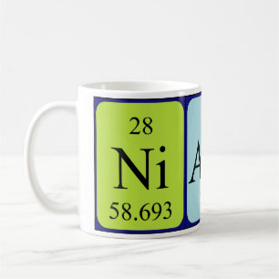 Niamh periodic table name mug