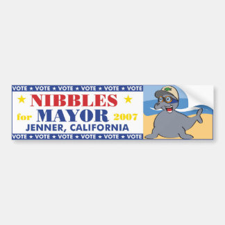 Nibbles for Mayor Bumper Sticker