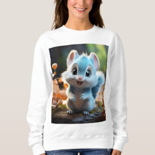 Nibbly - the blue squirrel sweatshirt