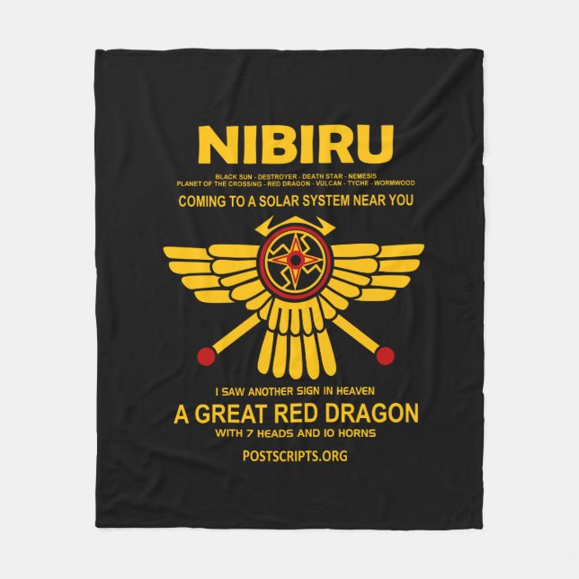 Nibiru - Planet of the Crossing Fleece Blanket (Front)