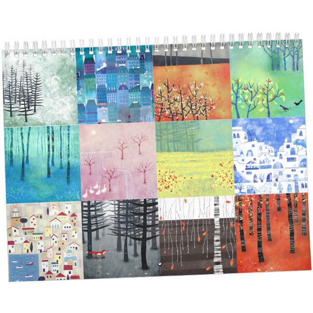 Nic Squirrell Landscape Paintings Calendar (Landscape art paintings calendar with original art by Nic Squirrell)