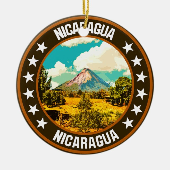 Nicaragua                                          ceramic tree decoration (Front)