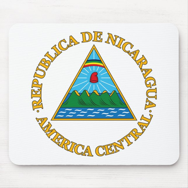 Nicaragua Coat of Arms Mousepad (Front)