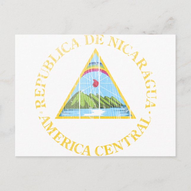 Nicaragua Coat Of Arms Postcard (Front)