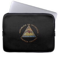 Nicaragua country flag symbol emblem coat arms emb