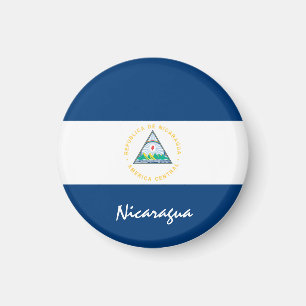Nicaragua flag & America - travel/sports fans Magnet
