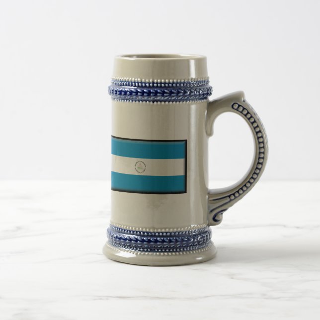 Nicaragua Flag Beer Stein (Right)