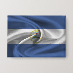 Nicaragua Flag Button