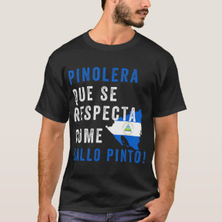 Nicaragua Flag Camiseta Nicaraguan Mujer Pinolera  T-Shirt