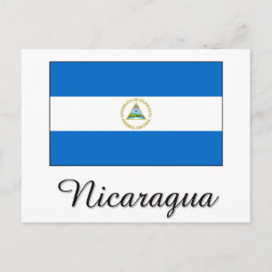 Nicaragua Flag Design Postcard