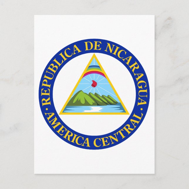 NICARAGUA -  flag/emblem/coat of arms/symbol Postcard (Front)