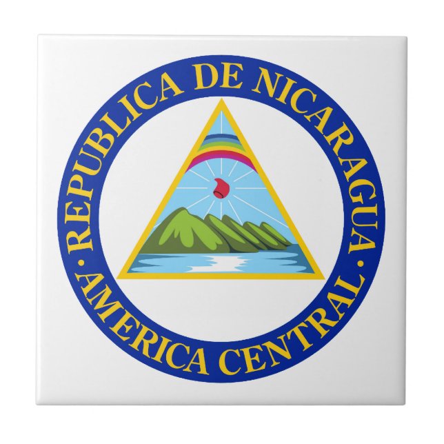 NICARAGUA -  flag/emblem/coat of arms/symbol Tile (Front)