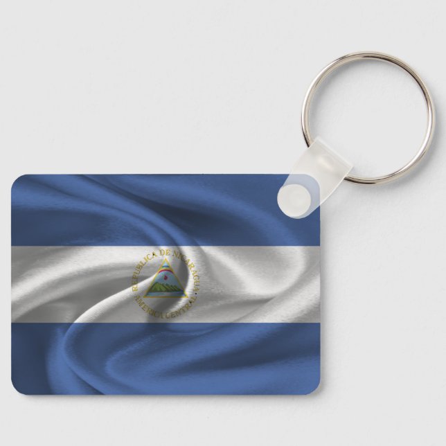 Nicaragua Flag Keychain (Front)