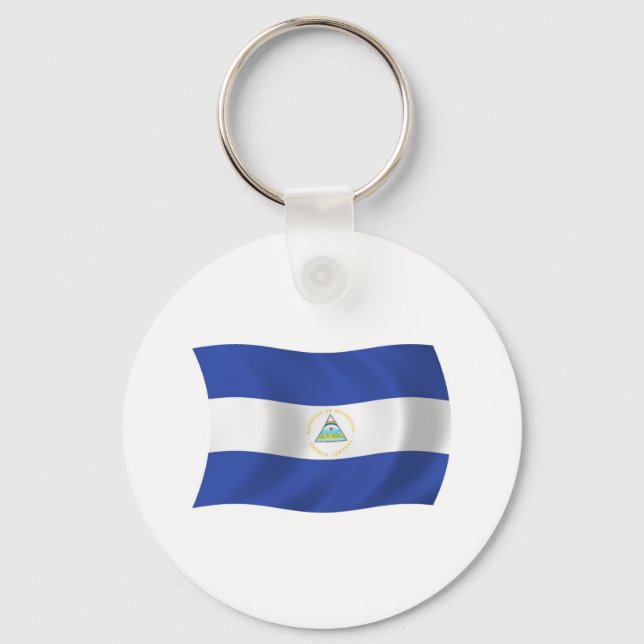 Nicaragua Flag Keychain (Front)