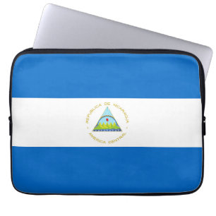 Nicaragua flag laptop sleeve