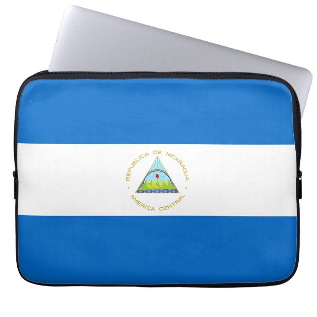 Nicaragua flag laptop sleeve (Front)