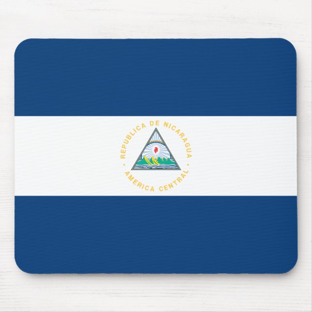 Nicaragua Flag Mouse Pad (Front)