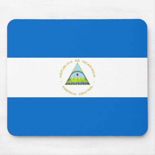 Nicaragua Flag Mouse Pad (Front)