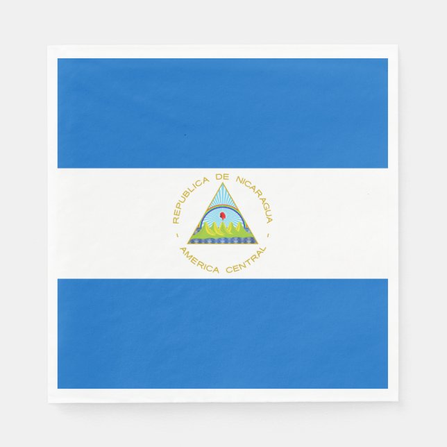 Nicaragua Flag Napkin (Front)