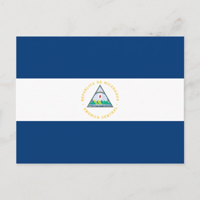 Nicaragua Flag Postcard (Front)