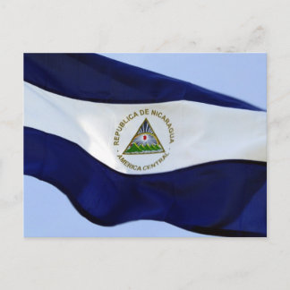 nicaragua flag postcard