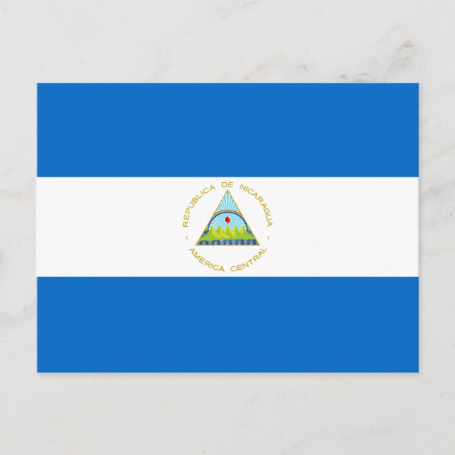 Nicaragua Flag Postcard (Front)