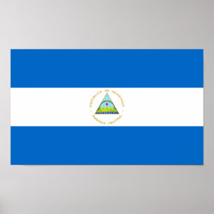 Nicaragua Flag Poster