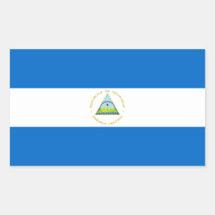 Nicaragua Flag Rectangular Sticker
