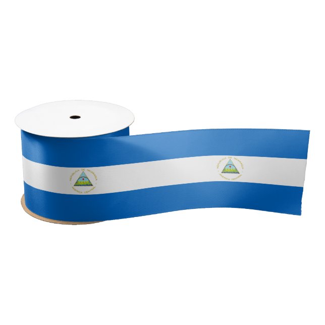 Nicaragua Flag Satin Ribbon (Spool)