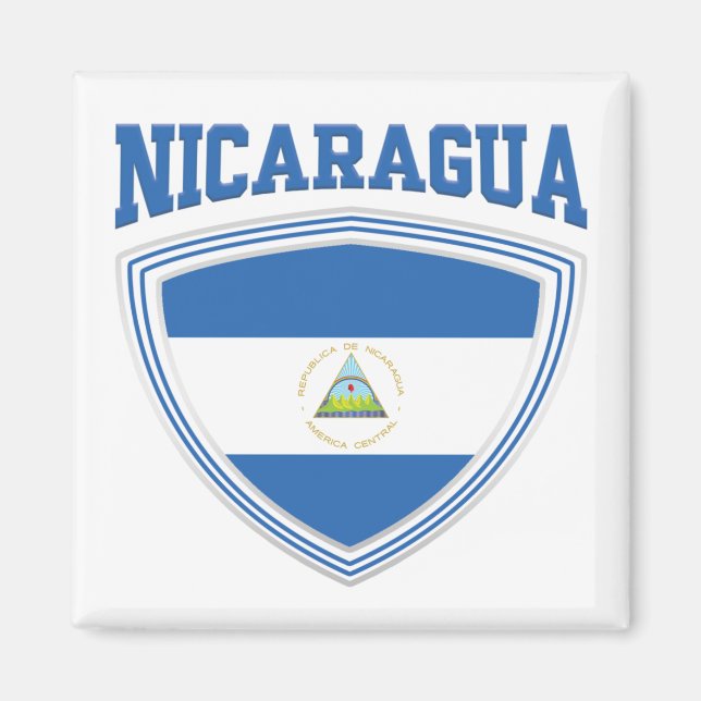 Nicaragua Flag Shield Magnet (Front)