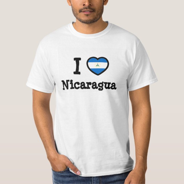 Nicaragua Flag T-Shirt (Front)