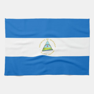 Nicaragua Flag Tea Towel