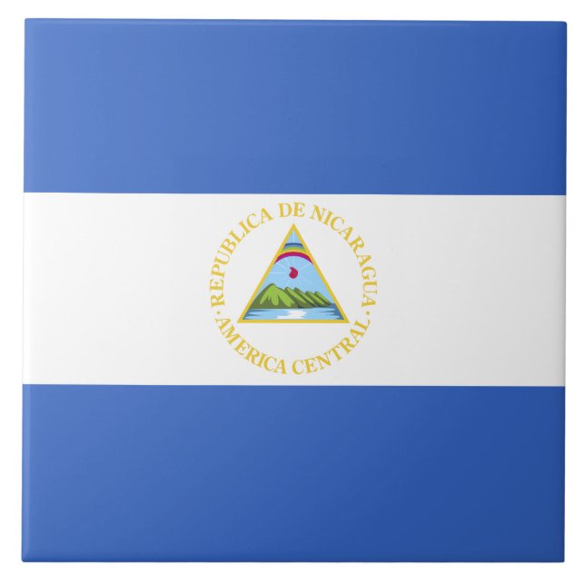Nicaragua Flag Tile (Front)
